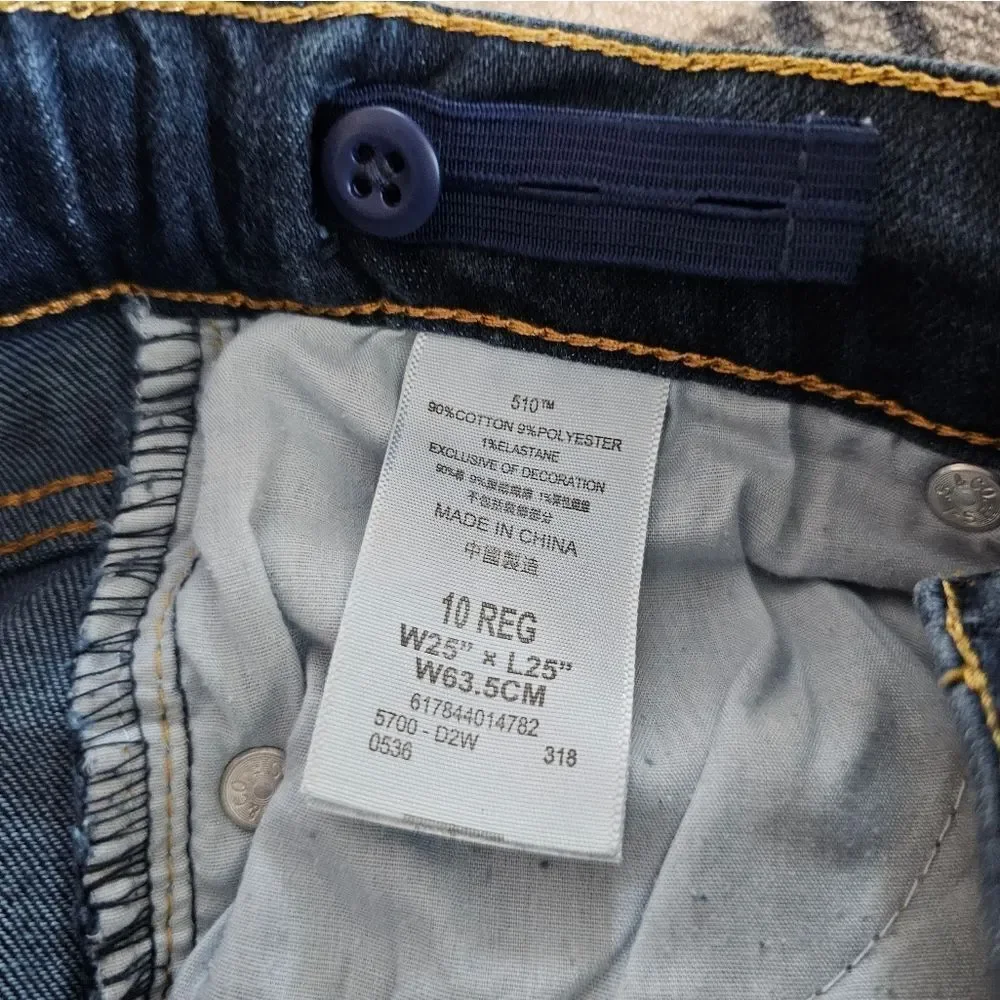 Levi's 510 Skinny Blue Jeans - Picture 5 of 7